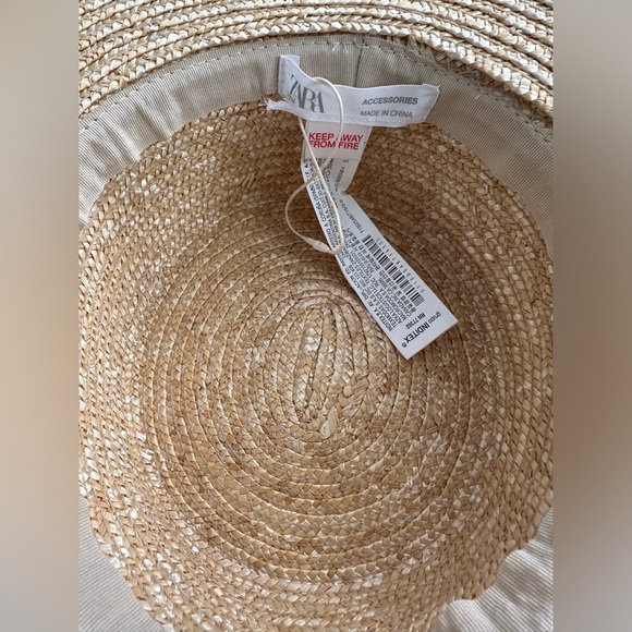 NWOT ZARA STRAW HAT - Picture 3 of 3